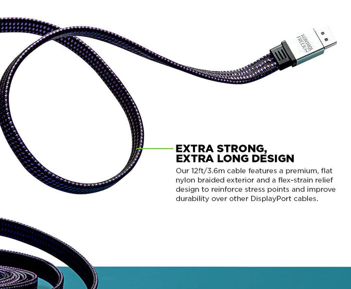 12' DisplayPort 1.4 Gaming Cable
