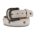1.5 Overlay Showdown Belt with Conchos and Single Buckle - Ceramic Crackle Belt Ceramic Crackle Western Fashion by Lane