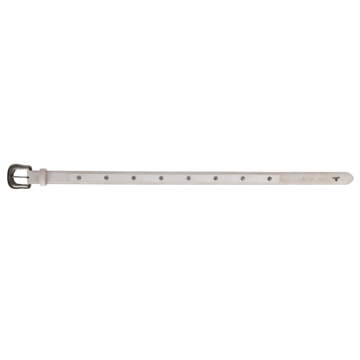 1.5 Overlay Showdown Belt with Conchos and Single Buckle - Ceramic Crackle Belt Western Fashion by Lane
