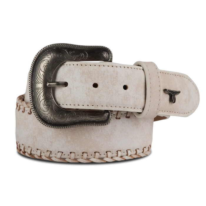 1.5 Woven Laced Belt with Single Buckle - Ceramic Crackle Belt Ceramic Crackle Western Fashion by Lane