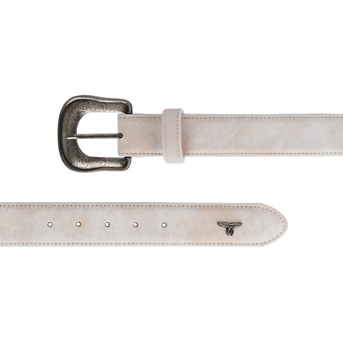 1.5 Woven Laced Belt with Single Buckle - Ceramic Crackle Belt Western Fashion by Lane
