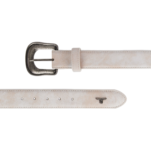 1.5 Woven Laced Belt with Single Buckle - Ceramic Crackle Belt Western Fashion by Lane