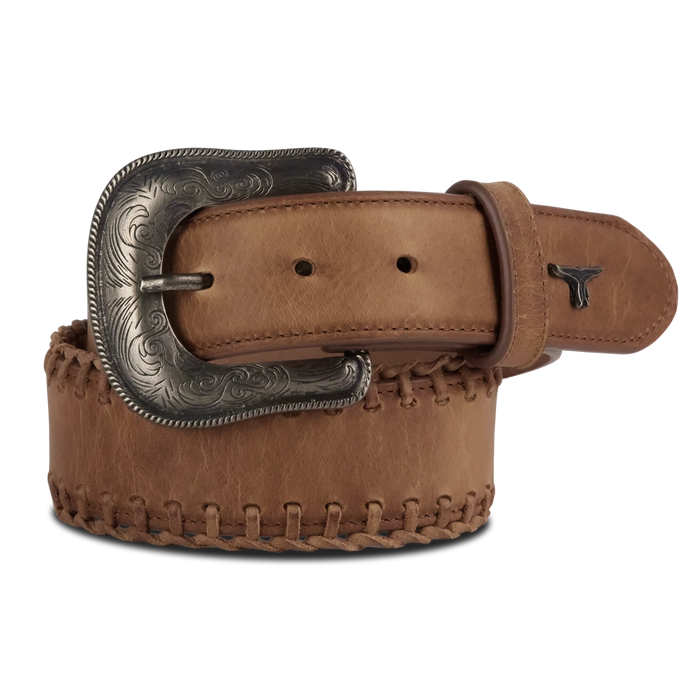 1.5 Woven Laced Belt with Single Buckle - Desert Clay Belt Desert Clay Western Fashion by Lane