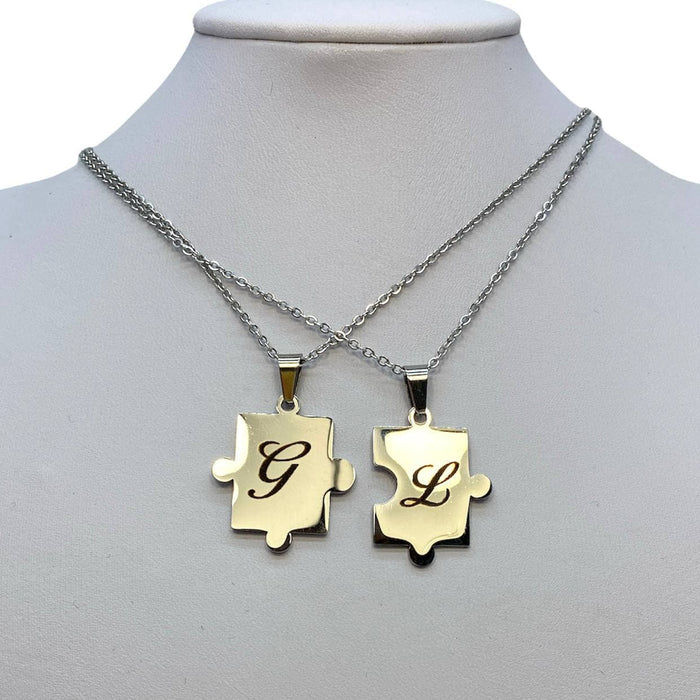 2 Collane con puzzle  personalizzabile - Iride shop - accessori donna