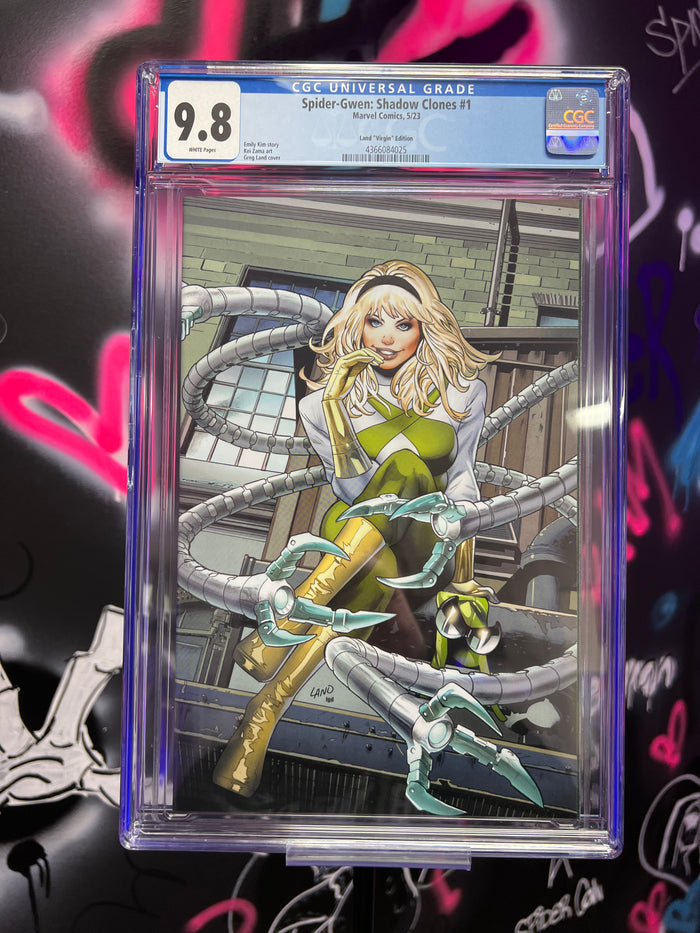 Spider-Gwen: Shadow Clones 1 1:100 Land CGC 9.8
