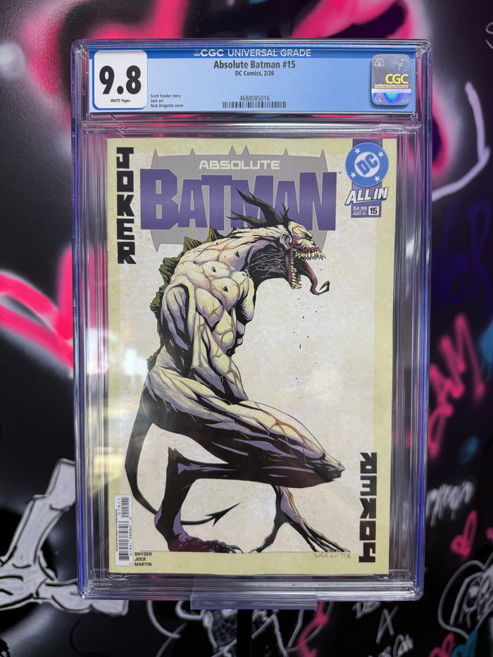 ABSOLUTE BATMAN #15 NICK DRAGOTTA 1ST PRINTING CGC 9.8