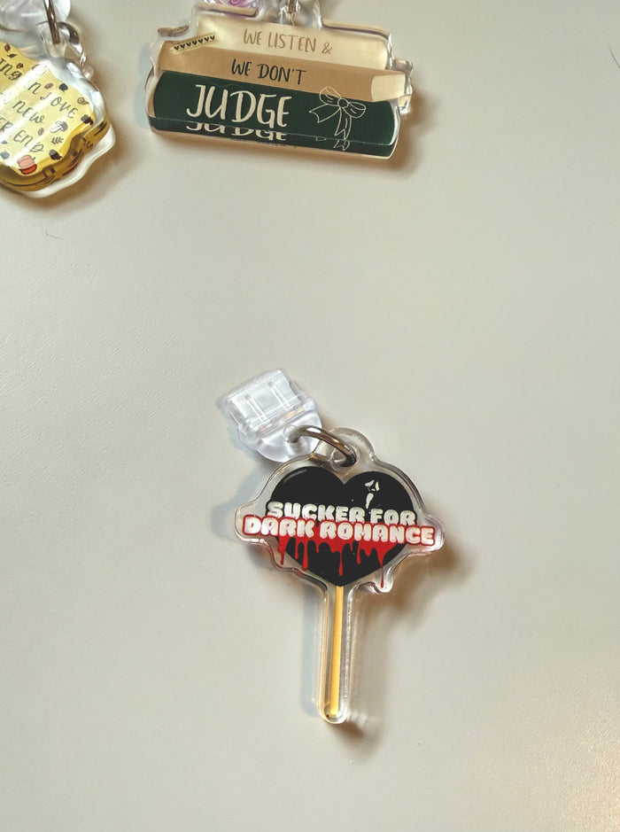 Sucker for Dark Romance E-Reader Dust Plug & Phone Charm