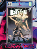 Comic book cover of 'Absolute Batman' with a CGC grading label on a colorful background.