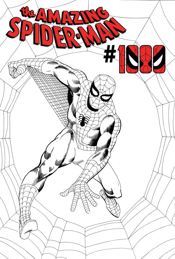 AMAZING SPIDER-MAN #1000 STEVE DITKO BLACK AND WHITE 1:50