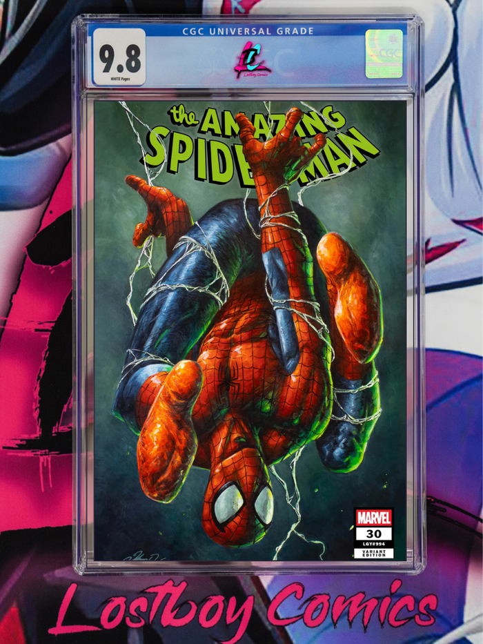 AMAZING SPIDER-MAN #30 JOHNNY DESJARDINS HEROES CON EXCLUSIVE CGC 9.8