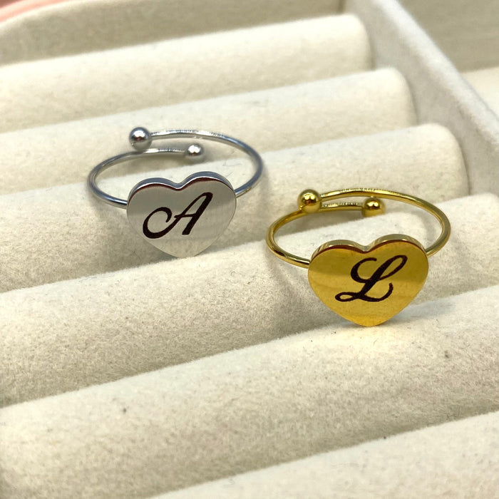 Anellino personalizzabile con iniziale - Iride shop - accessori donna