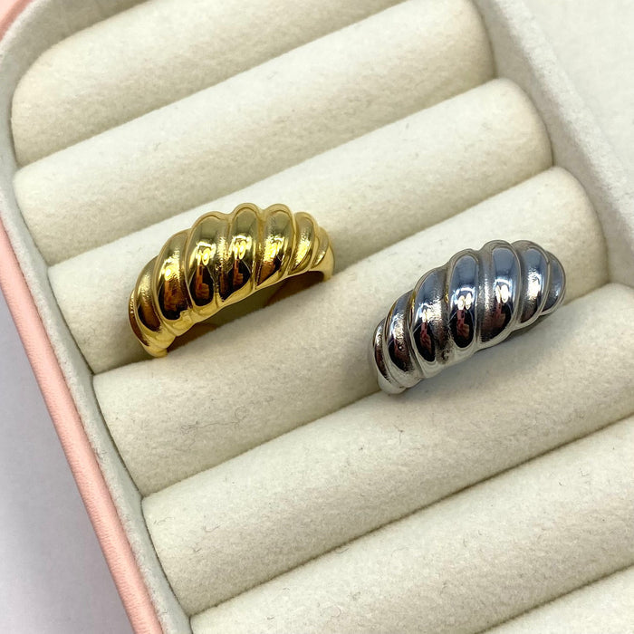 Anello conchiglia regolabile bubble - Iride shop - accessori donna