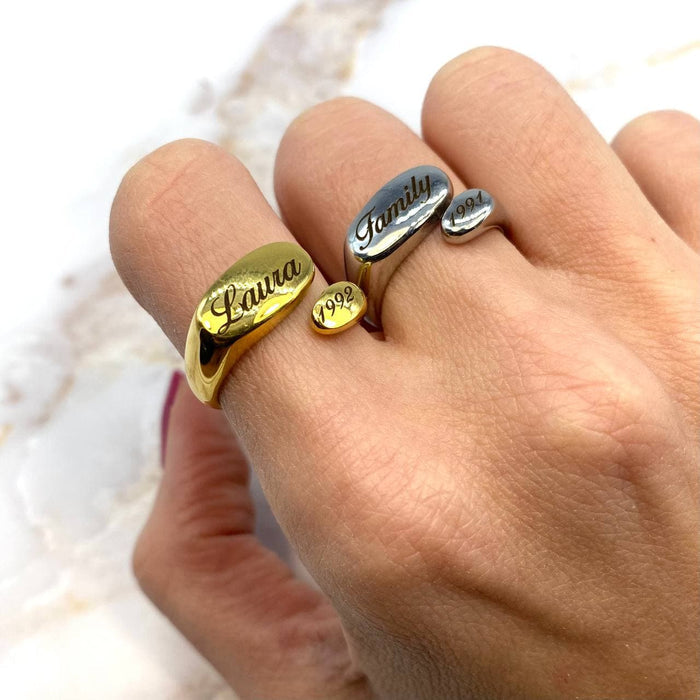 Anello dedica personalizzabile regolabile - Iride Shop - Accessori da Donna