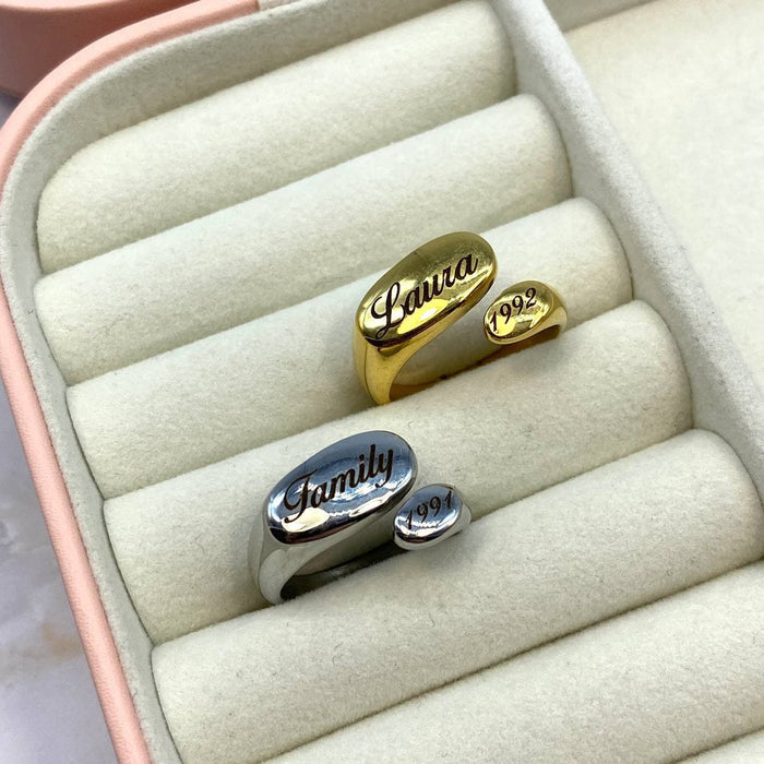 Anello dedica personalizzabile regolabile - Iride Shop - Accessori da Donna