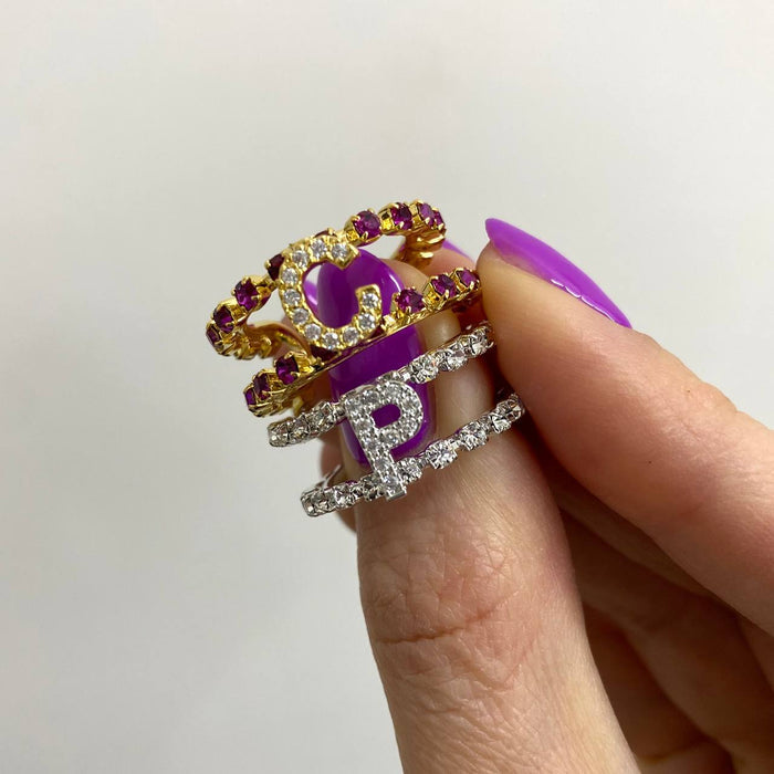 Anello doppio binario regolabile - Iride Shop - Accessori da Donna