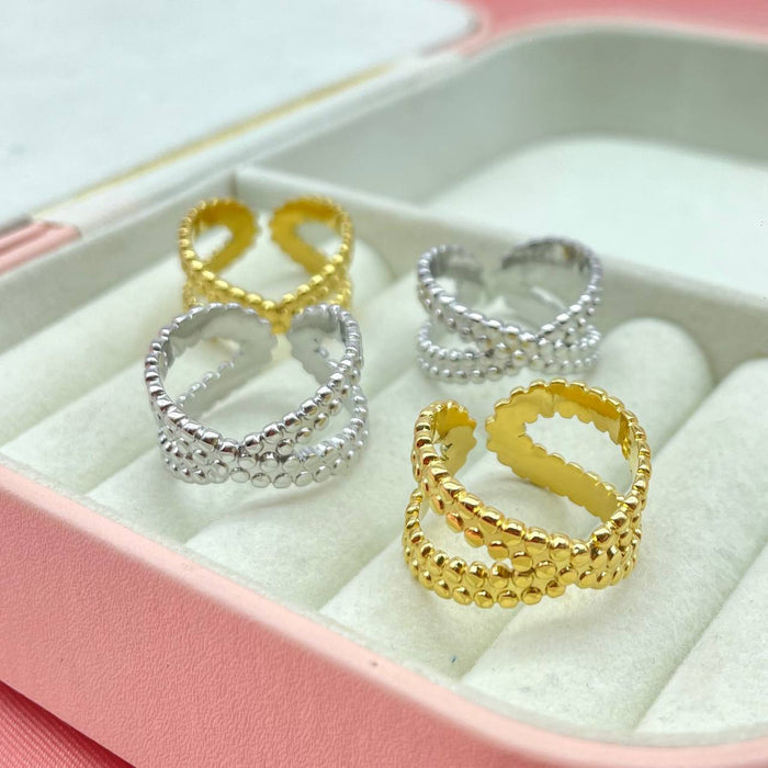 Anello double worked - Iride Shop - Accessori da Donna