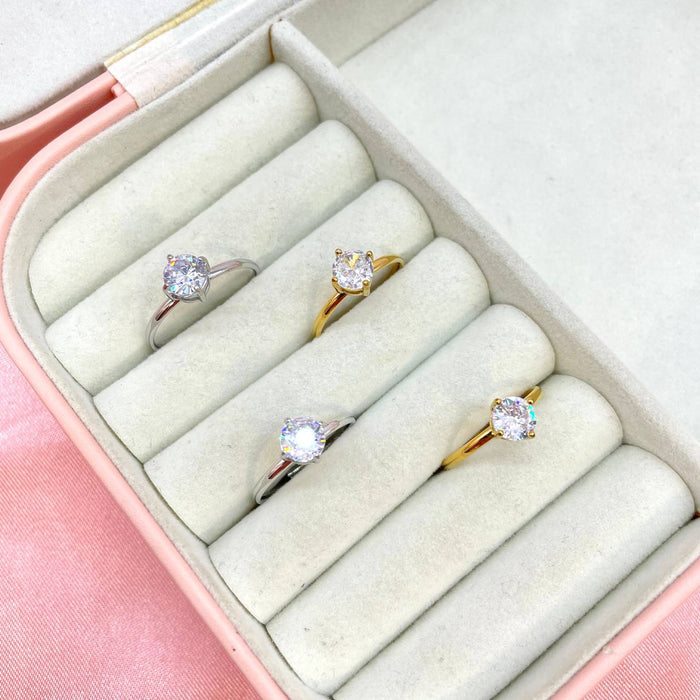 Anello mini solitario regolabile - Iride Shop - Accessori da Donna