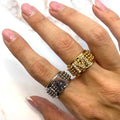 Anello palline con iniziale regolabile - Iride shop - accessori donna