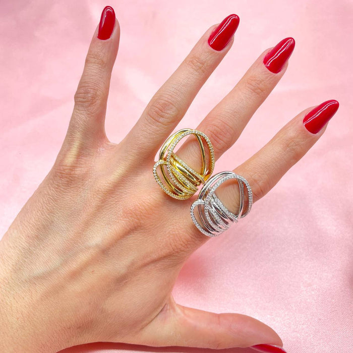 Anello regolabile big astract - Iride Shop - Accessori da Donna
