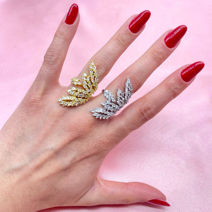 Anello regolabile big flower  bril - Iride Shop - Accessori da Donna