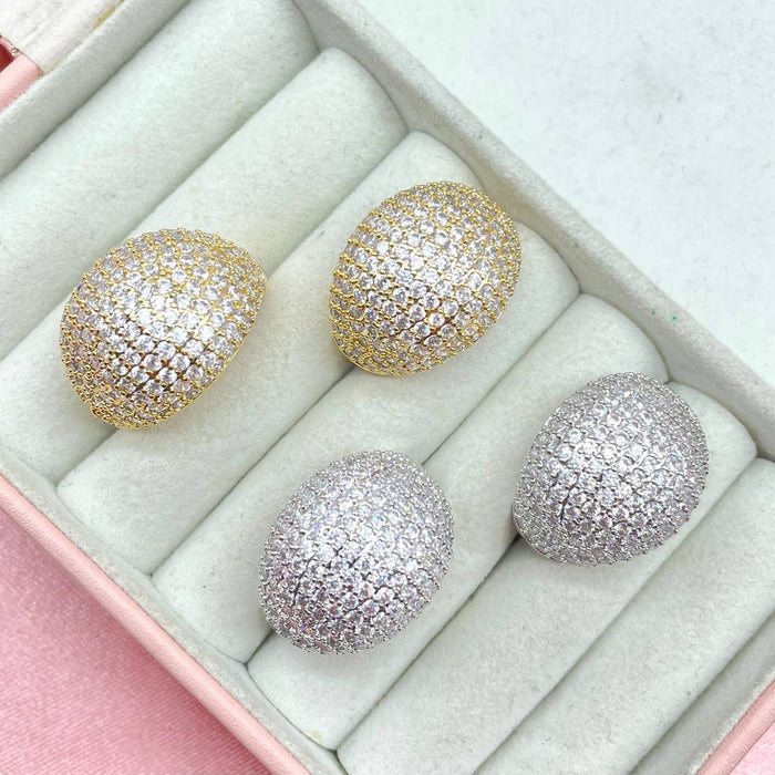 Anello regolabile big pavè - Iride Shop - Accessori da Donna