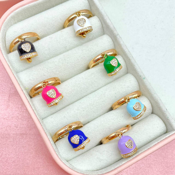 Anello regolabile campanella colour - Iride Shop - Accessori da Donna