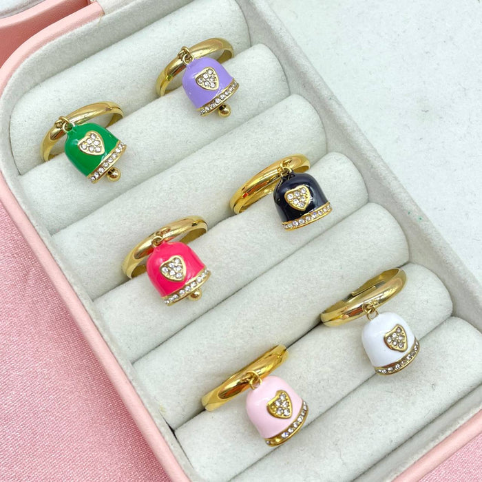 Anello regolabile campanella colour - Iride Shop - Accessori da Donna
