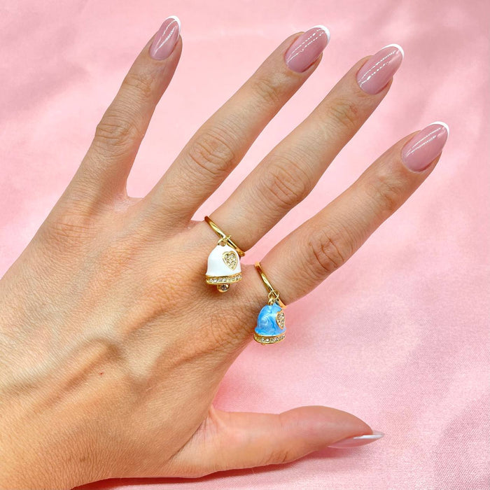 Anello regolabile campanella pastel - Iride Shop - Accessori da Donna