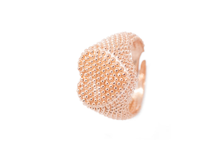 Anello regolabile chevalier da mignolo borchiato in argento 925 - Iride Shop - Accessori da Donna