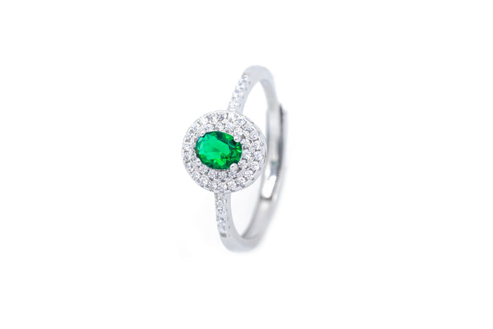 Anello regolabile circle bril in argento 925 - Iride Shop - Accessori da Donna