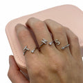 Anello regolabile con iniziale e brillantino - iride bijoux e accessori