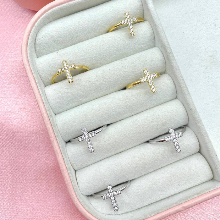 Anello regolabile croce bril - Iride Shop - Accessori da Donna