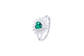 Anello regolabile cuore cristal con strass in argento 925 - Iride Shop - Accessori da Donna