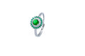 Anello regolabile diamond circle cristal in argento 925
