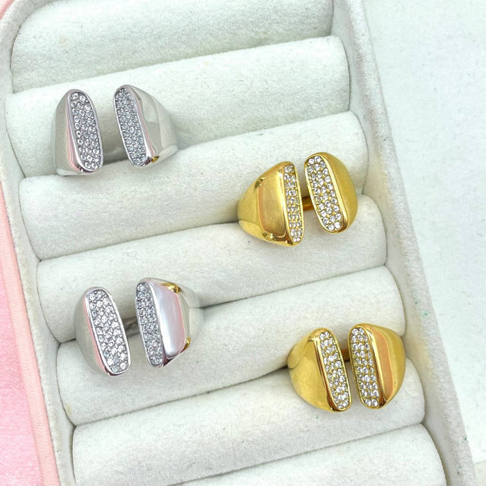 Anello regolabile double bril simply - Iride Shop - Accessori da Donna