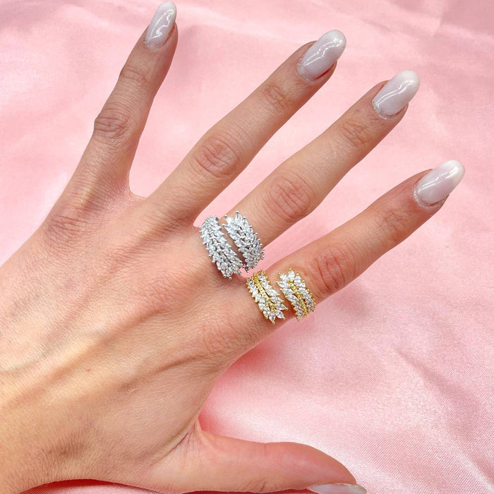 Anello regolabile double diamond - Iride Shop - Accessori da Donna