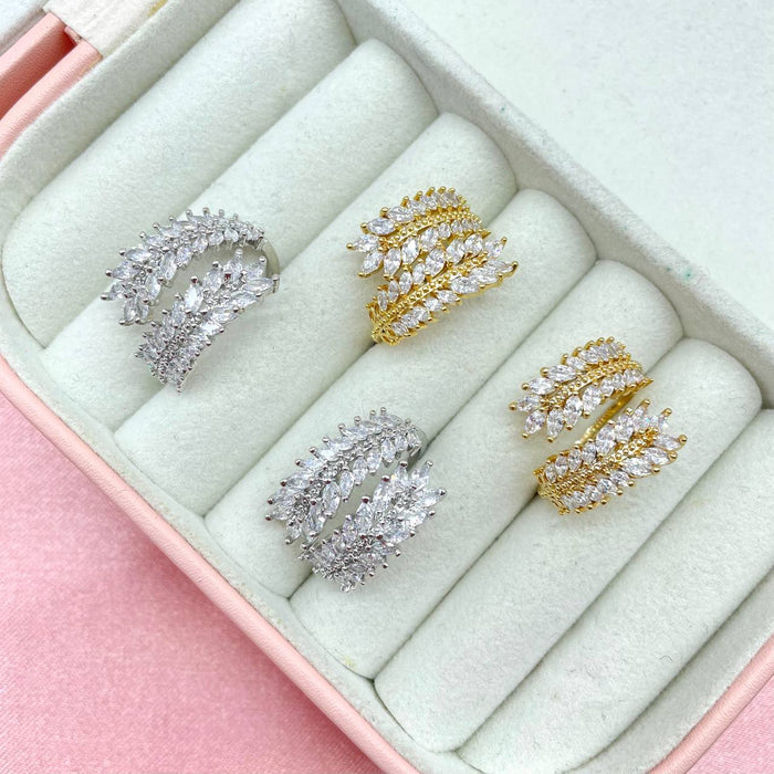 Anello regolabile double diamond - Iride Shop - Accessori da Donna