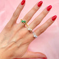 Anello regolabile double flower chic - Iride Shop - Accessori da Donna