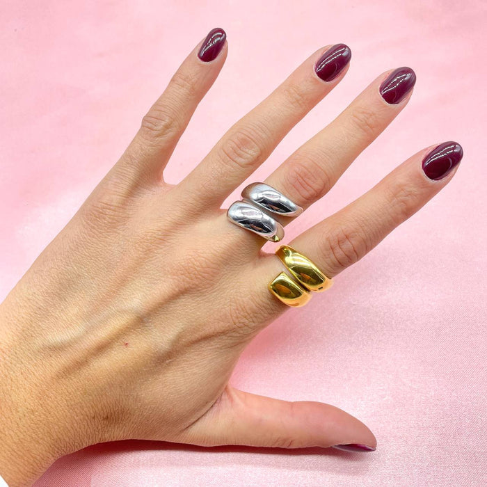 Anello regolabile double lucid - Iride Shop - Accessori da Donna
