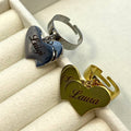 Anello regolabile due cuori personalizzabile - Iride shop - accessori donna