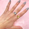 Anello regolabile farfalla