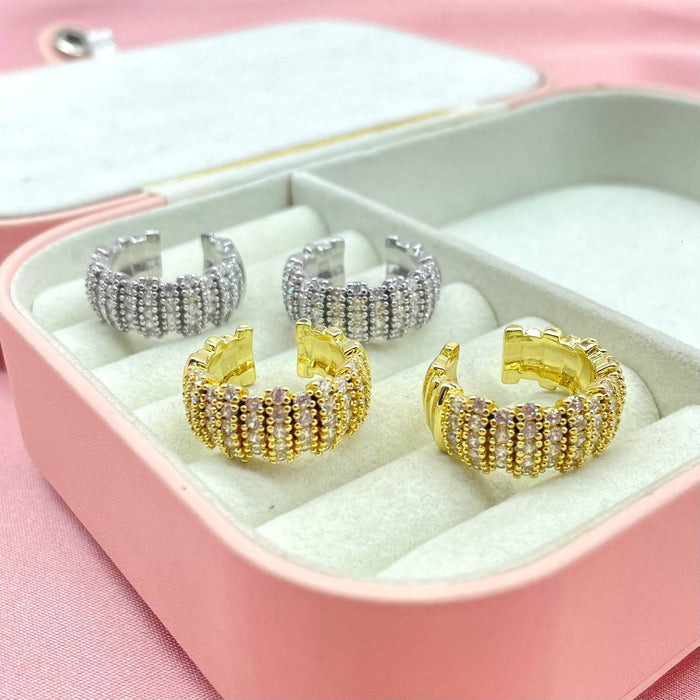 Anello regolabile fedona con strass - Iride Shop - Accessori da Donna