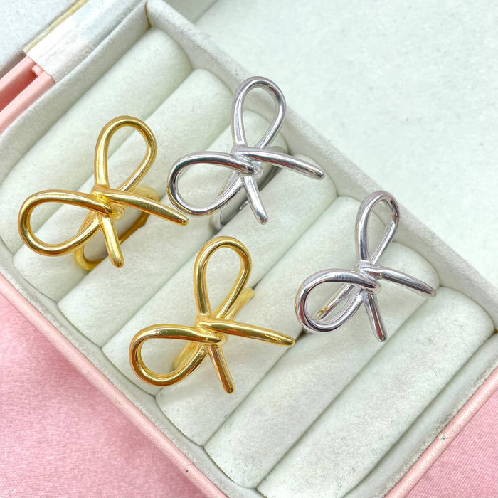 Anello regolabile fiocco bril