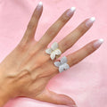 Anello regolabile flower chic bril - Iride Shop - Accessori da Donna