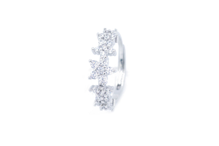 Anello regolabile fogliolina colour in argento 925