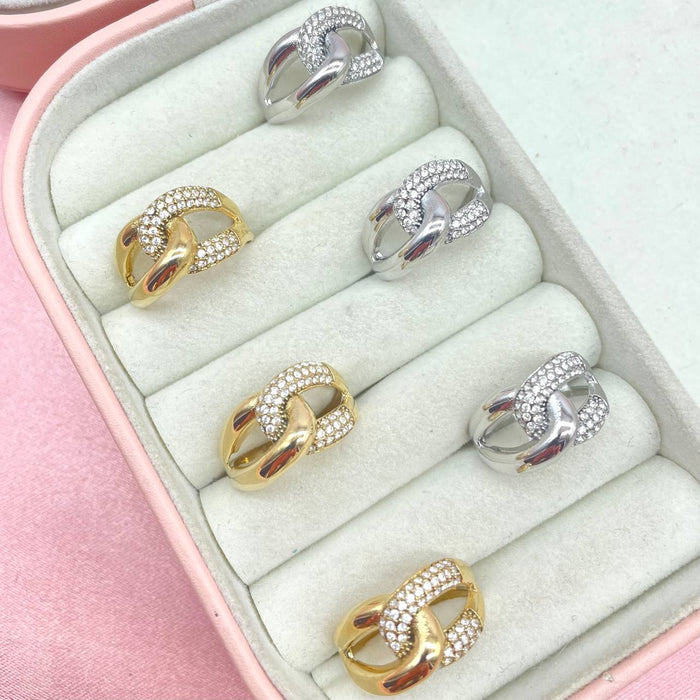 Anello regolabile intreccio bril - Iride Shop - Accessori da Donna