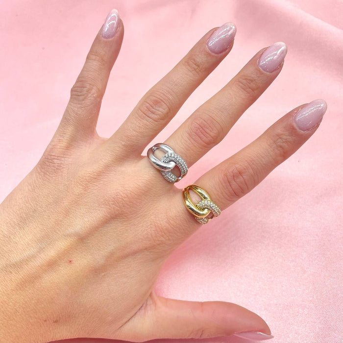 Anello regolabile intreccio bril - Iride Shop - Accessori da Donna