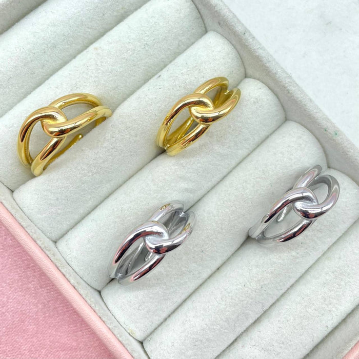 Anello regolabile intreccio caten - Iride Shop - Accessori da Donna