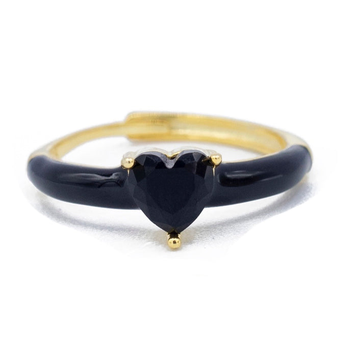 Anello regolabile love colour in argento 925