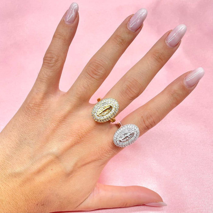 Anello regolabile madonnina bril - Iride Shop - Accessori da Donna